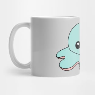 Blue Sad Octopus Mug